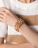 Paparazzi "Seasoned Stack" Orange Bracelet Paparazzi Jewelry