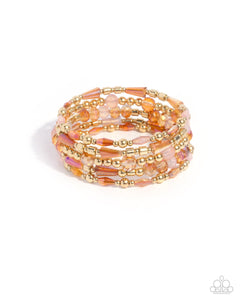 Paparazzi "Seasoned Stack" Orange Bracelet Paparazzi Jewelry