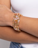 Paparazzi "Seasoned Stack" Orange Bracelet Paparazzi Jewelry