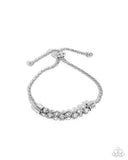 Paparazzi "Serious Sentiment" White Bracelet Paparazzi Jewelry