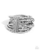 Paparazzi "Spirited Stack" Silver Bracelet Paparazzi Jewelry