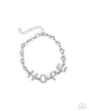 Paparazzi "Honorable Hope" White Bracelet Paparazzi Jewelry