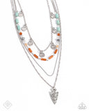 Paparazzi "Assertive Admiral" Blue Fashion Fix Necklace & Earring Set Paparazzi Jewelry