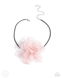 Paparazzi "French Facade" Pink Choker Necklace & Earring Set Paparazzi Jewelry