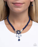 Paparazzi "All Over TON" Blue Necklace & Earring Set Paparazzi Jewelry