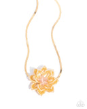 Paparazzi "Banquet Blossom" Yellow Necklace & Earring Set Paparazzi Jewelry