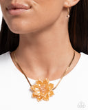 Paparazzi "Banquet Blossom" Yellow Necklace & Earring Set Paparazzi Jewelry