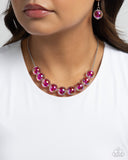 Paparazzi "Iridescent Identity" Pink Necklace & Earring Set Paparazzi Jewelry