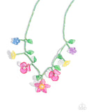 Paparazzi "Gourmet Garden" Pink Necklace & Earring Set Paparazzi Jewelry
