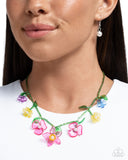 Paparazzi "Gourmet Garden" Pink Necklace & Earring Set Paparazzi Jewelry