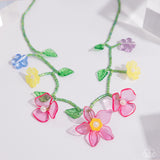 Paparazzi "Gourmet Garden" Pink Necklace & Earring Set Paparazzi Jewelry