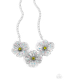 Paparazzi "Falsetto Folktale" Green Necklace & Earring Set Paparazzi Jewelry