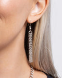 Paparazzi "Lovely Lineup" Orange Necklace & Earring Set Paparazzi Jewelry