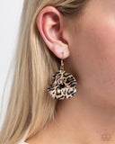 Paparazzi "Legendary Leopard" Black Earrings Paparazzi Jewelry