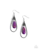 Paparazzi "Neatly Natural" Purple Earrings Paparazzi Jewelry