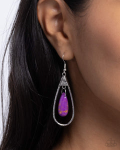 Paparazzi "Neatly Natural" Purple Earrings Paparazzi Jewelry