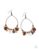 Paparazzi "Wiry Wayfare" Copper Earrings Paparazzi Jewelry