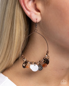 Paparazzi "Wiry Wayfare" Copper Earrings Paparazzi Jewelry