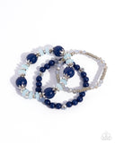 Paparazzi "Flashy Frugality" Blue Bracelet Paparazzi Jewelry