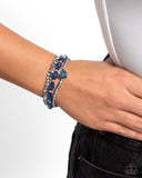 Paparazzi "Druzy Decadence" Blue Bracelet Paparazzi Jewelry