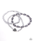 Paparazzi "Druzy Decadence" Silver Bracelet Paparazzi Jewelry