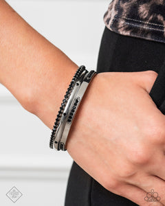 Paparazzi "Vicious Value" Black Fashion Fix Bracelet Paparazzi Jewelry