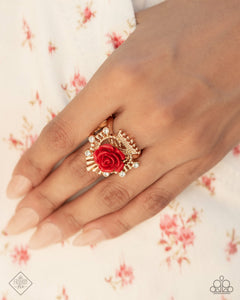 Paparazzi Visible Victorian" Red Fashion Fix Ring Paparazzi Jewelry