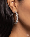 Paparazzi "Glowing Garland" White Post Earrings Paparazzi Jewelry