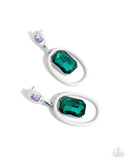 Paparazzi "Dipped in Dazzle" White Post Earrings Paparazzi Jewelry