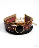 Paparazzi "Fair LEATHER" Red Wrap Bracelet Paparazzi Jewelry