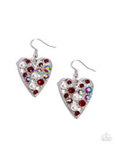 Paparazzi "Unbelievable Shimmer" Red Earrings Paparazzi Jewelry