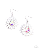 Paparazzi "Giddy Generosity" White Earrings Paparazzi Jewelry