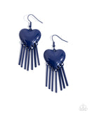 Paparazzi "Flirty Fringe" Blue Earrings Paparazzi Jewelry