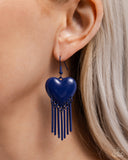 Paparazzi "Flirty Fringe" Blue Earrings Paparazzi Jewelry