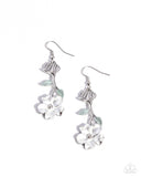 Paparazzi "Flourishing Activity" White Post Earrings Paparazzi Jewelry