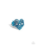 Paparazzi "Gallant Glitter" Blue Ring Paparazzi Jewelry