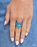 Paparazzi "Gallant Glitter" Blue Ring Paparazzi Jewelry
