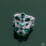 Paparazzi "Pronged Panorama" Green Ring Paparazzi Jewelry