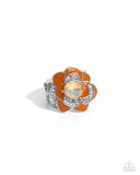 Paparazzi "Bridging Bling" Orange Ring Paparazzi Jewelry