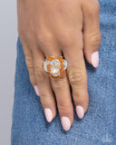 Paparazzi "Bridging Bling" Orange Ring Paparazzi Jewelry