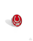 Paparazzi "Santa Fe Stallion" Red Ring Paparazzi Jewelry