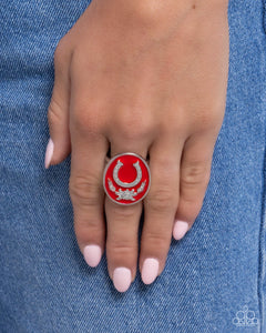 Paparazzi "Santa Fe Stallion" Red Ring Paparazzi Jewelry