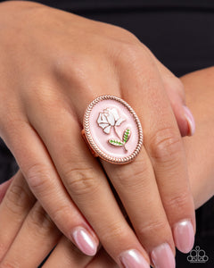 Paparazzi "Delicate Dowry" Copper Ring Paparazzi Jewelry