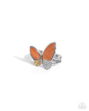 Paparazzi "Fluttering Fidelity" Orange Ring Paparazzi Jewelry