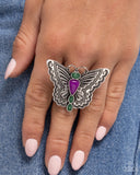 Paparazzi "Adolescent Aerial" Purple Ring Paparazzi Jewelry
