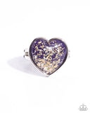 Paparazzi "Smitten Season" Purple Ring Paparazzi Jewelry