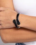 Paparazzi "Painted Puzzle" Black Bracelet Paparazzi Jewelry