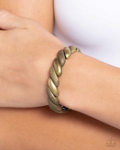 Paparazzi "Captivating Curls" Brass Bracelet Paparazzi Jewelry