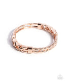 Paparazzi "Mismatched Movement" Rose Gold Bracelet Paparazzi Jewelry
