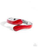 Paparazzi "Painted Puzzle" Red Bracelet Paparazzi Jewelry